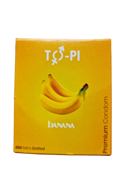 Banana flavour condom
